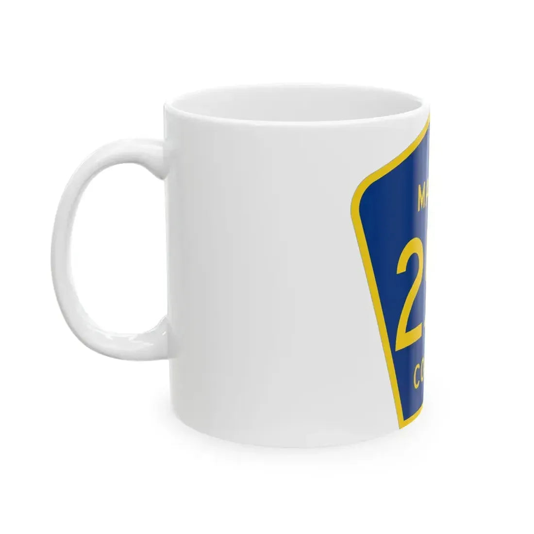 Marion County 25A (Florida) (Road Sign) White Coffee Mug - Go Mug Yourself