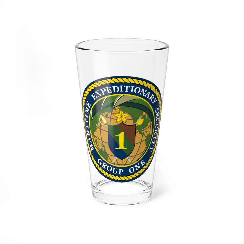 Maritime Expeditionary Grp 1 (U.S. Navy) Pint Glass 16oz-16oz-Go Mug Yourself