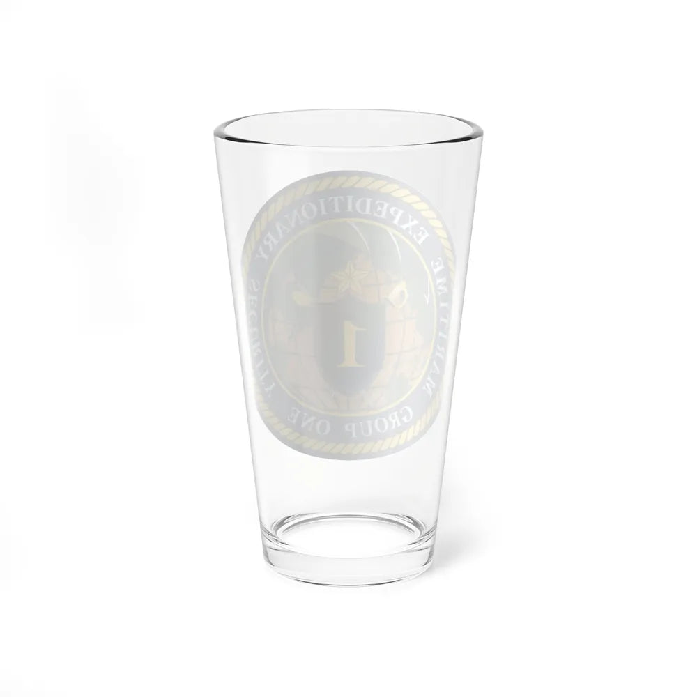 Maritime Expeditionary Grp 1 (U.S. Navy) Pint Glass 16oz-Go Mug Yourself