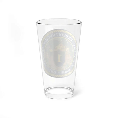 Maritime Expeditionary Grp 1 (U.S. Navy) Pint Glass 16oz-Go Mug Yourself