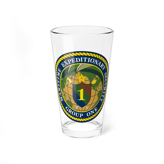 Maritime Expeditionary Grp 1 (U.S. Navy) Pint Glass 16oz 16oz - Go Mug Yourself