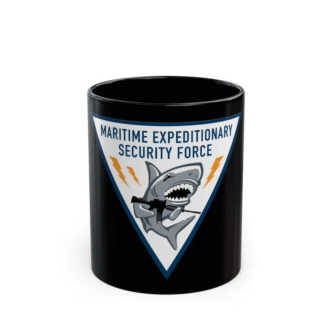 Maritime Expeditionary Security Force (U.S. Navy) Black Coffee Mug 11oz - Go Mug Yourself