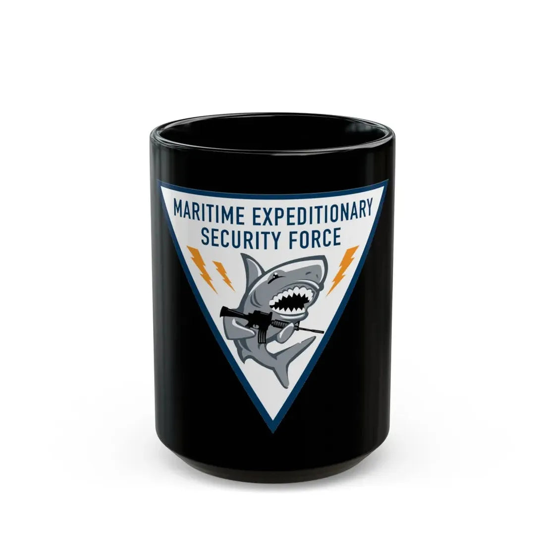 Maritime Expeditionary Security Force (U.S. Navy) Black Coffee Mug 15oz - Go Mug Yourself
