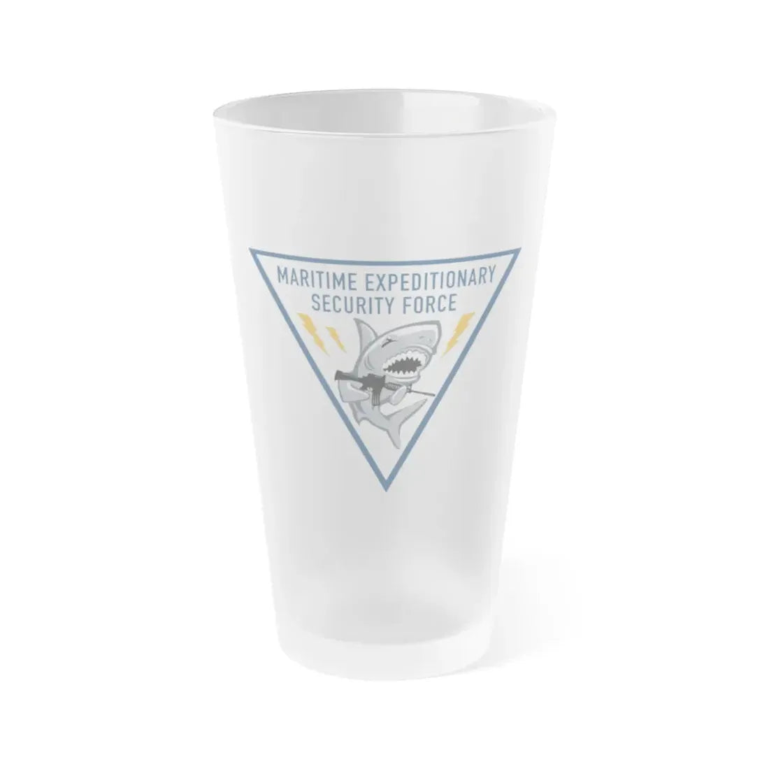 Maritime Expeditionary Security Force (U.S. Navy) Frosted Pint Glass 16oz Default Title - Go Mug Yourself
