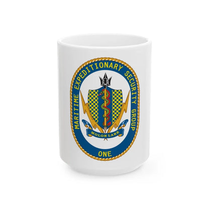 Maritime Expeditionary Security Group One (U.S. Navy) White Coffee Mug-15oz-Go Mug Yourself