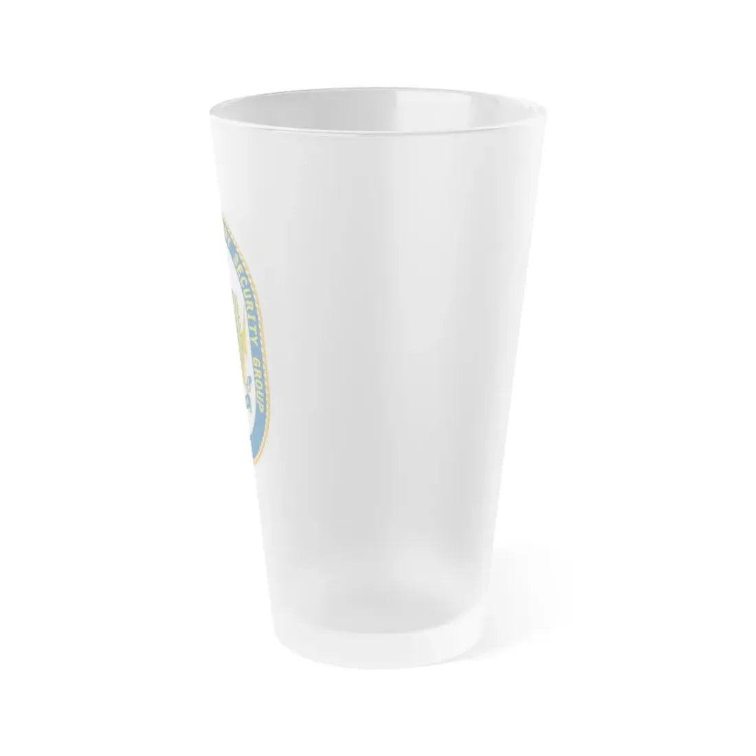 Maritime Expeditionary Security Group One (U.S. Navy) Frosted Pint Glass 16oz - Go Mug Yourself