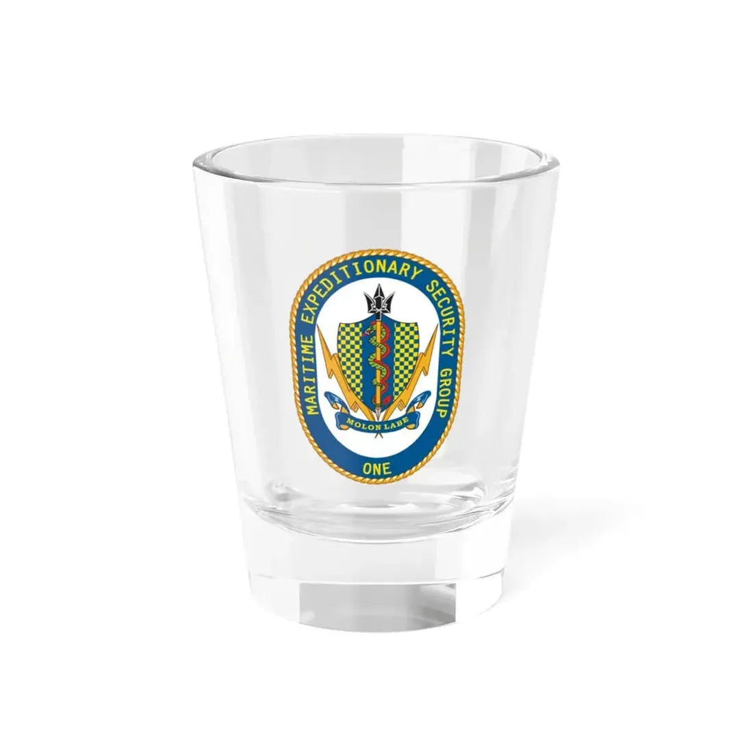 Maritime Expeditionary Security Group One (U.S. Navy) Shot Glass 1.5oz 1.5oz - Go Mug Yourself