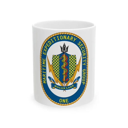Maritime Expeditionary Security Group One (U.S. Navy) White Coffee Mug 11oz - Go Mug Yourself