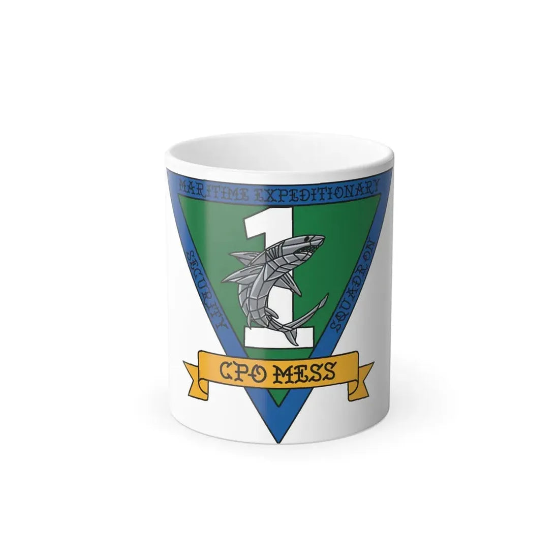 Maritime Expeditionary Security Sq One CPO MESS (U.S. Navy) Color Changing Mug 11oz Default Title 11oz - Go Mug Yourself