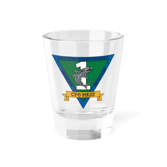 Maritime Expeditionary Security Sq One CPO MESS (U.S. Navy) Shot Glass 1.5oz 1.5oz - Go Mug Yourself