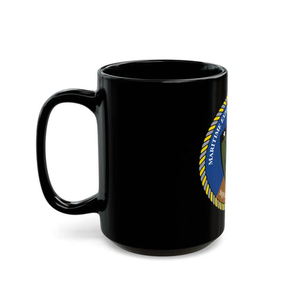 Maritime Expeditionary Security Sq One (U.S. Navy) Black Coffee Mug-Go Mug Yourself