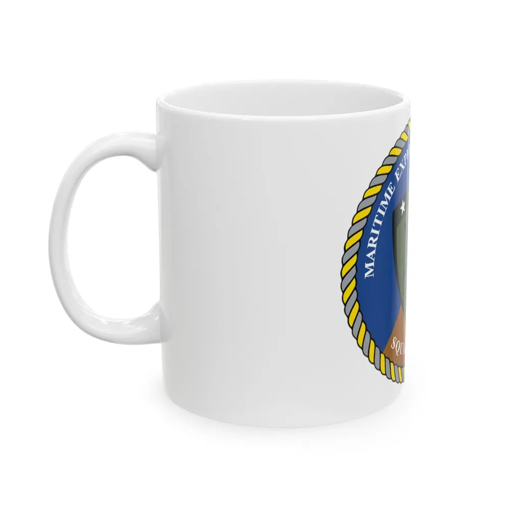 Maritime Expeditionary Security Sq One (U.S. Navy) White Coffee Mug-Go Mug Yourself