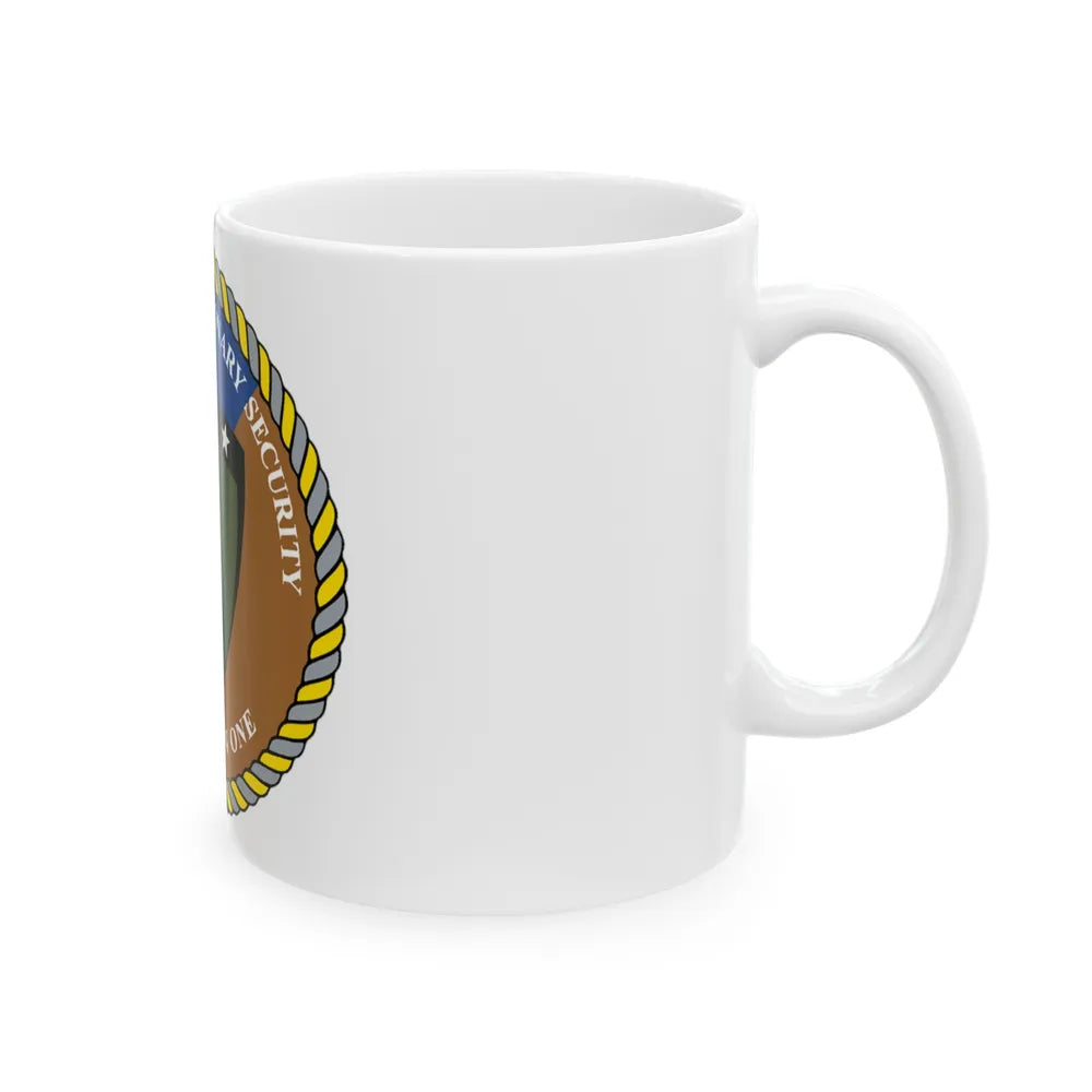 Maritime Expeditionary Security Sq One (U.S. Navy) White Coffee Mug-Go Mug Yourself