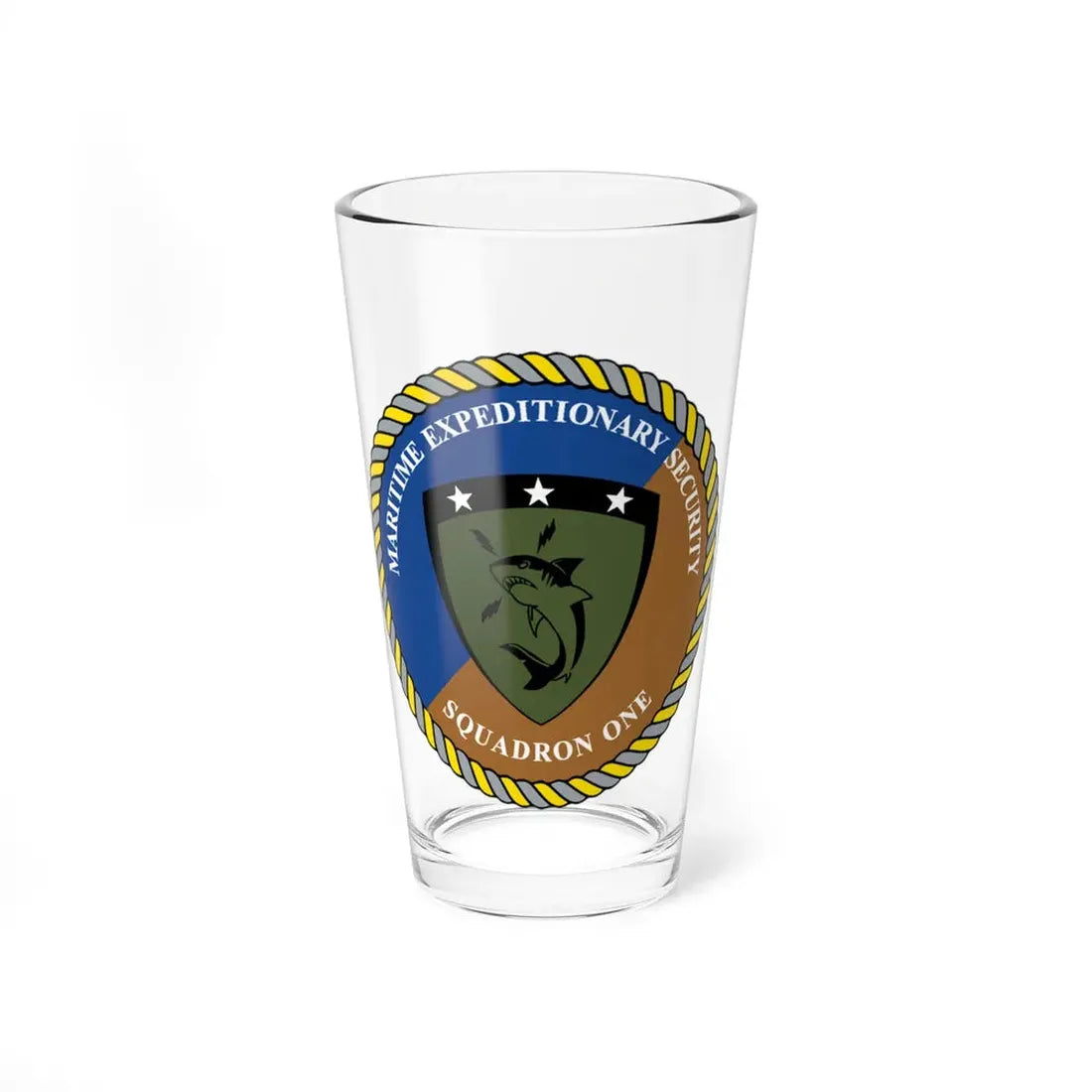 Maritime Expeditionary Security Sq One (U.S. Navy) Pint Glass 16oz 16oz - Go Mug Yourself
