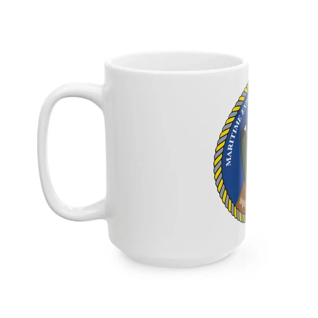Maritime Expeditionary Security Sq One (U.S. Navy) White Coffee Mug - Go Mug Yourself