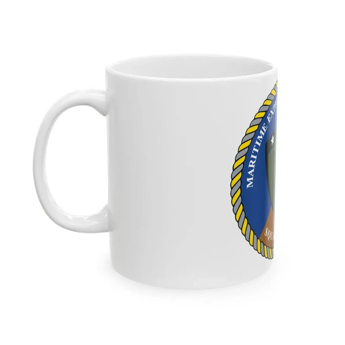 Maritime Expeditionary Security Sq One (U.S. Navy) White Coffee Mug - Go Mug Yourself