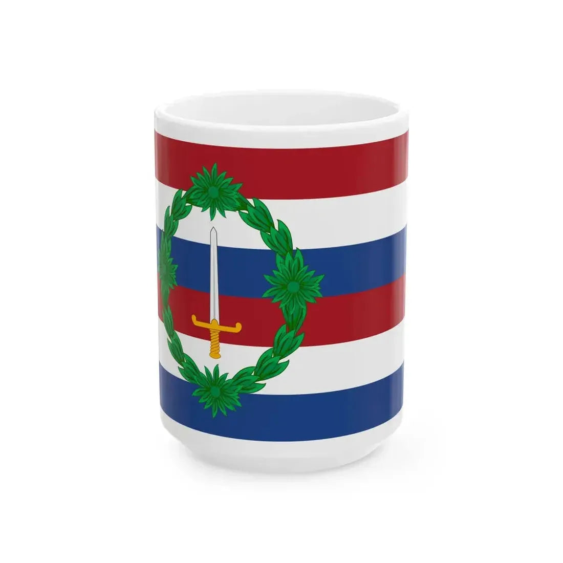 Maritime flag of Batavia (Netherlands) White Coffee Mug 15oz - Go Mug Yourself