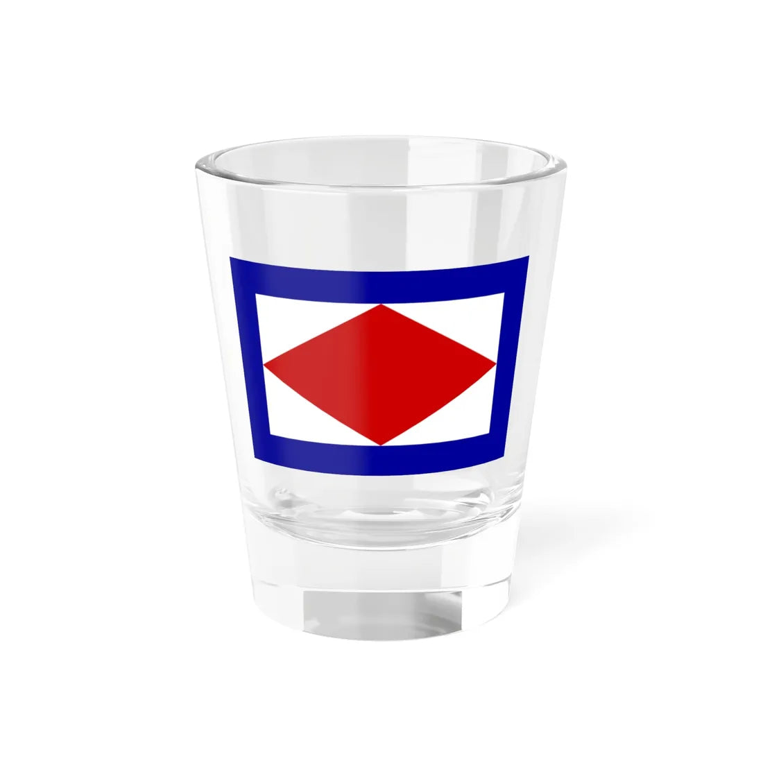 Maritime flag of the Republic of Lucca 1803-1805 (Italy) Shot Glass 1.5oz 1.5oz - Go Mug Yourself