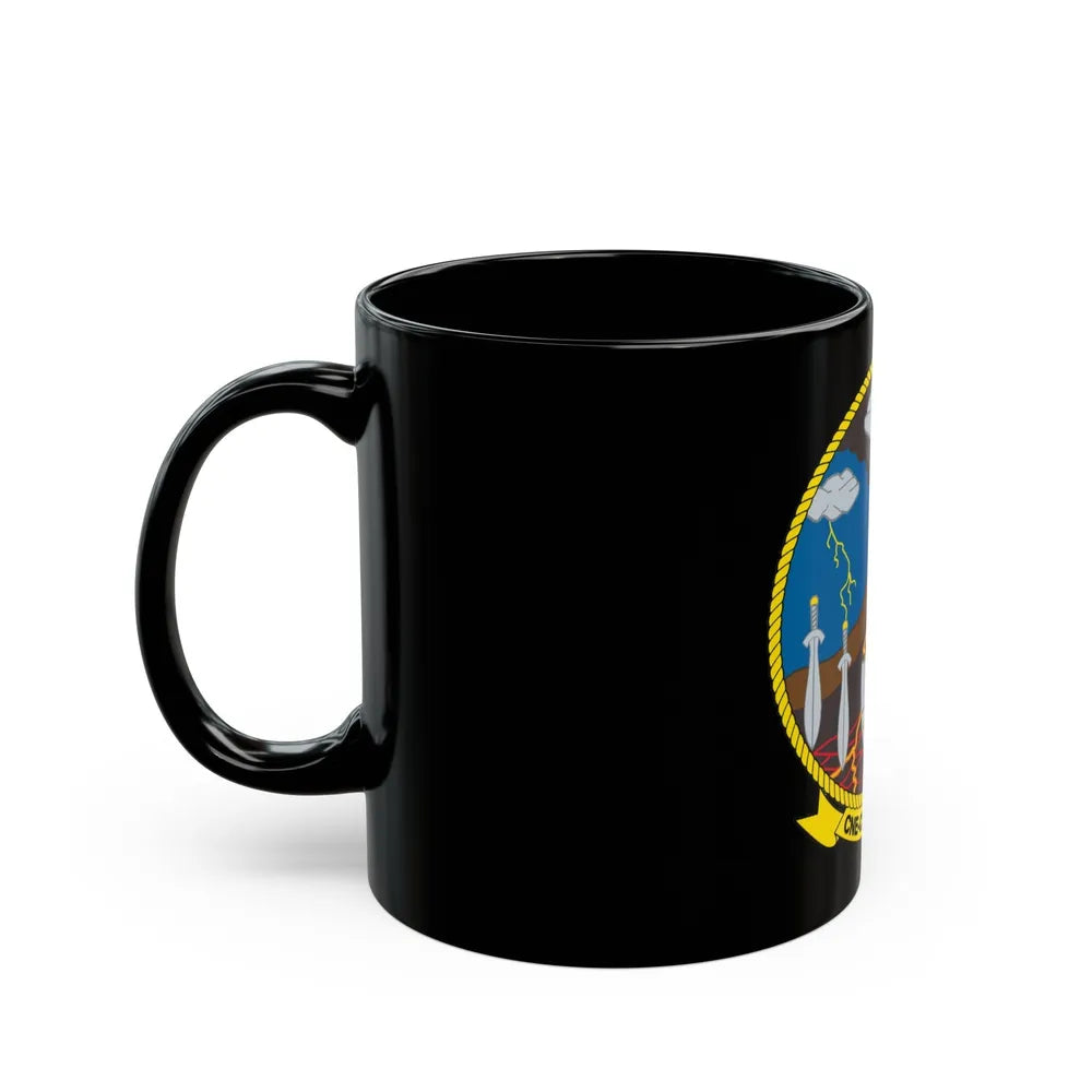 Maritime Operations Center C6F (U.S. Navy) Black Coffee Mug-Go Mug Yourself