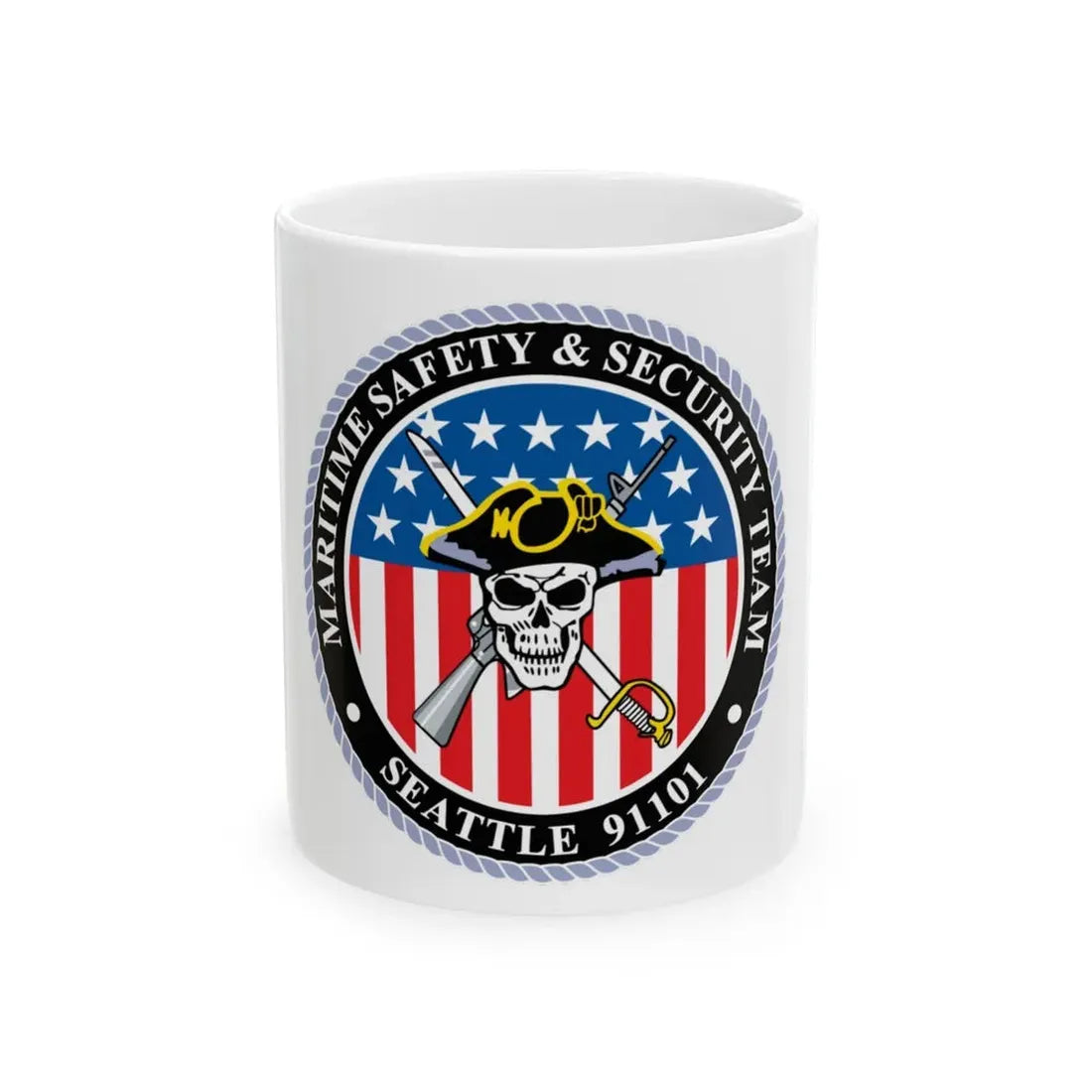 Maritime Safety & Security Team Seattle MSST (U.S. Coast Guard) White Coffee Mug 11oz - Go Mug Yourself