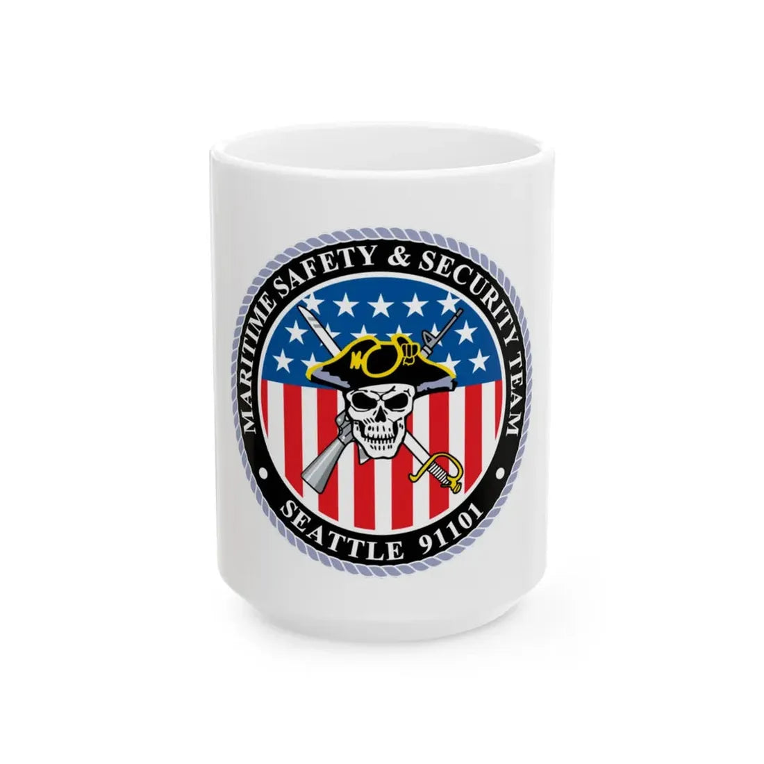 Maritime Safety & Security Team Seattle MSST (U.S. Coast Guard) White Coffee Mug 15oz - Go Mug Yourself