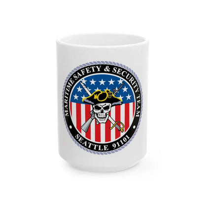 Maritime Safety & Security Team Seattle MSST (U.S. Coast Guard) White Coffee Mug 15oz - Go Mug Yourself