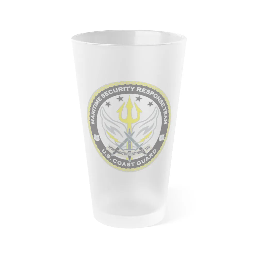 Maritime Security Response Team (U.S. Coast Guard) Frosted Pint Glass 16oz-Go Mug Yourself