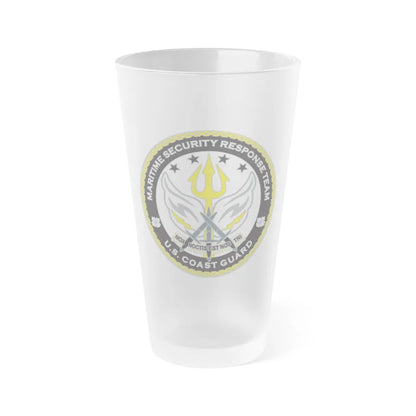 Maritime Security Response Team (U.S. Coast Guard) Frosted Pint Glass 16oz-Go Mug Yourself