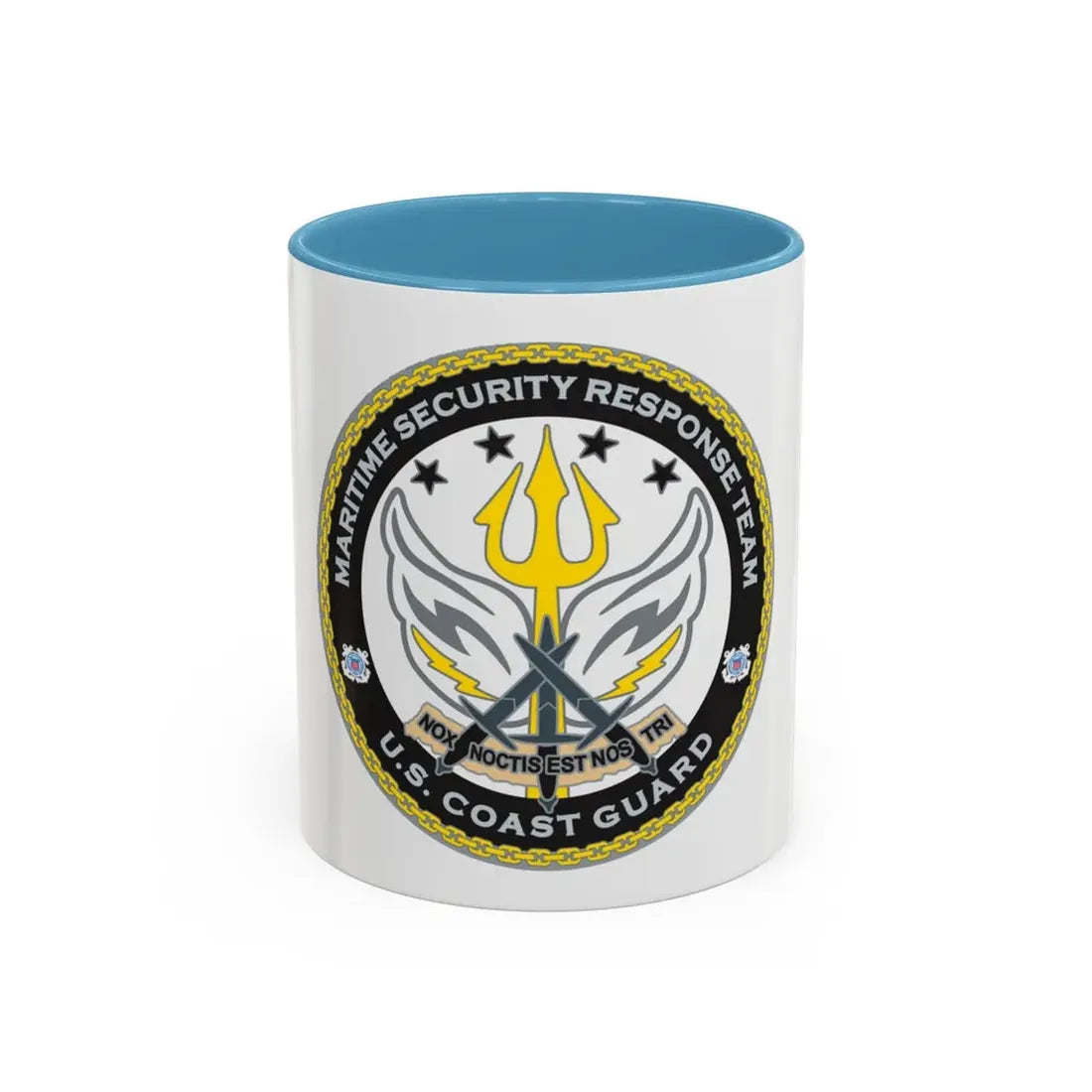 Maritime Security Response Team (U.S. Coast Guard) Accent Coffee Mug 11oz Light Blue - Go Mug Yourself