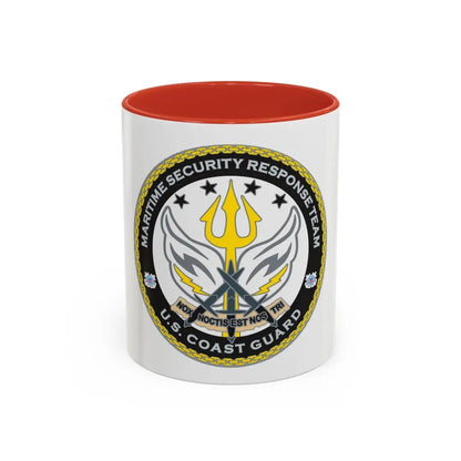 Maritime Security Response Team (U.S. Coast Guard) Accent Coffee Mug 11oz Red - Go Mug Yourself