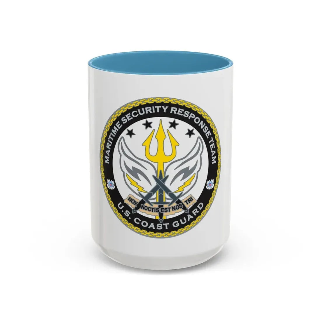 Maritime Security Response Team (U.S. Coast Guard) Accent Coffee Mug 15oz Light Blue - Go Mug Yourself
