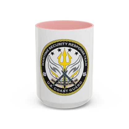 Maritime Security Response Team (U.S. Coast Guard) Accent Coffee Mug 15oz Pink - Go Mug Yourself