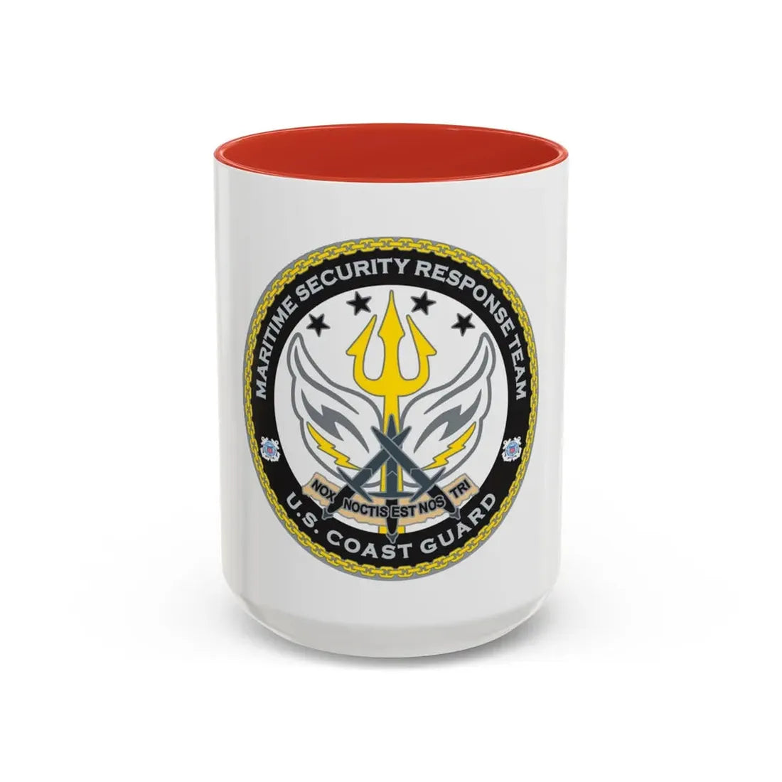 Maritime Security Response Team (U.S. Coast Guard) Accent Coffee Mug 15oz Red - Go Mug Yourself