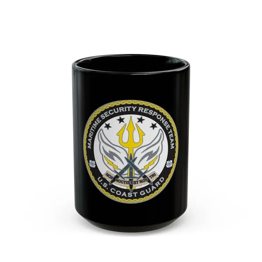 Maritime Security Response Team (U.S. Coast Guard) Black Coffee Mug 15oz - Go Mug Yourself