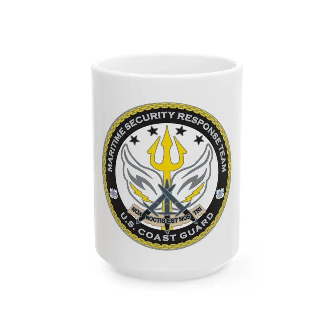 Maritime Security Response Team (U.S. Coast Guard) White Coffee Mug 15oz - Go Mug Yourself