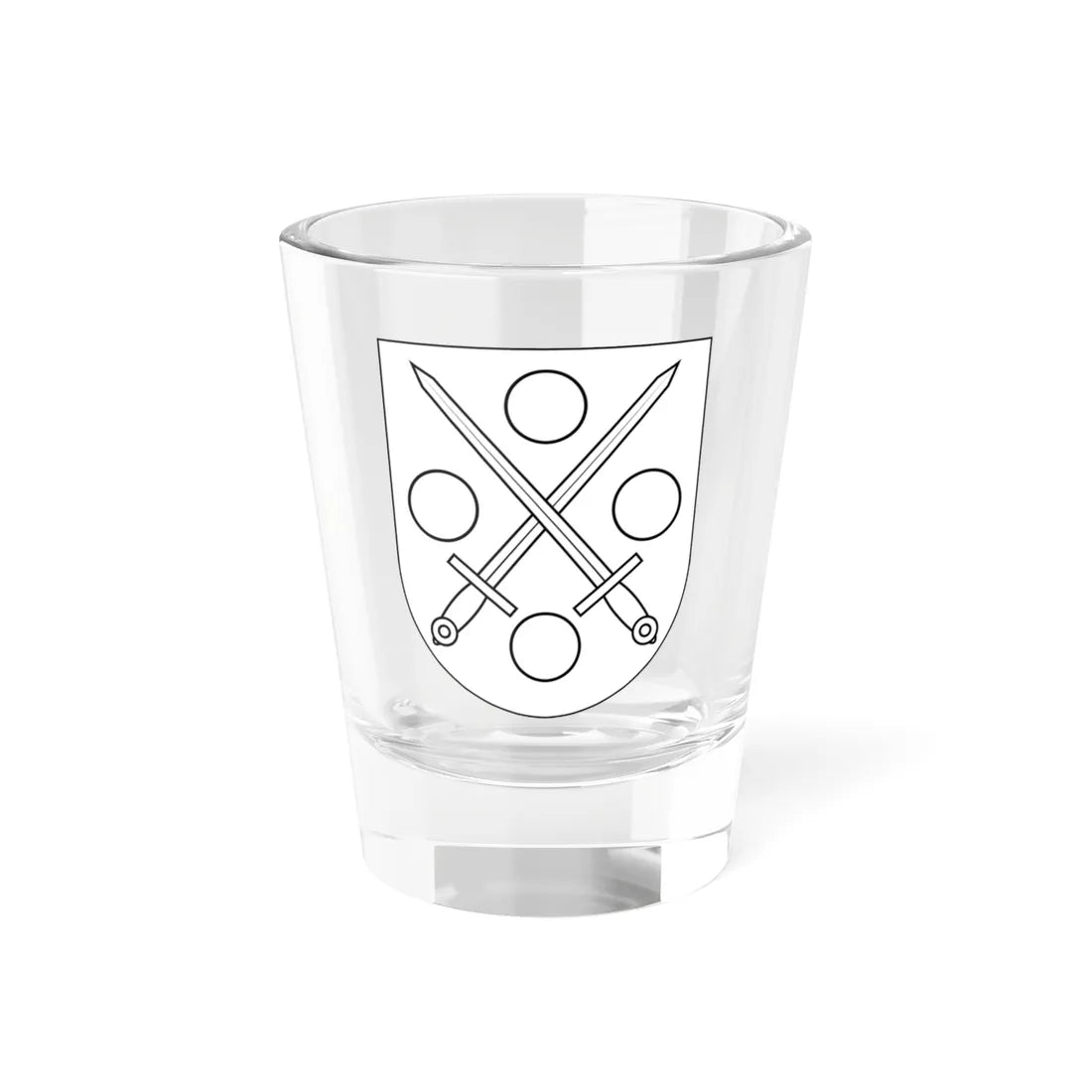 Mark härad vapen (Sweden) (Coat of Arms) Shot Glass 1.5oz 1.5oz - Go Mug Yourself