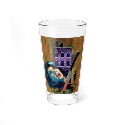 Mark of Murder, Pyramid paperback cover, 1969 - Pint Glass 16oz-16oz-Go Mug Yourself