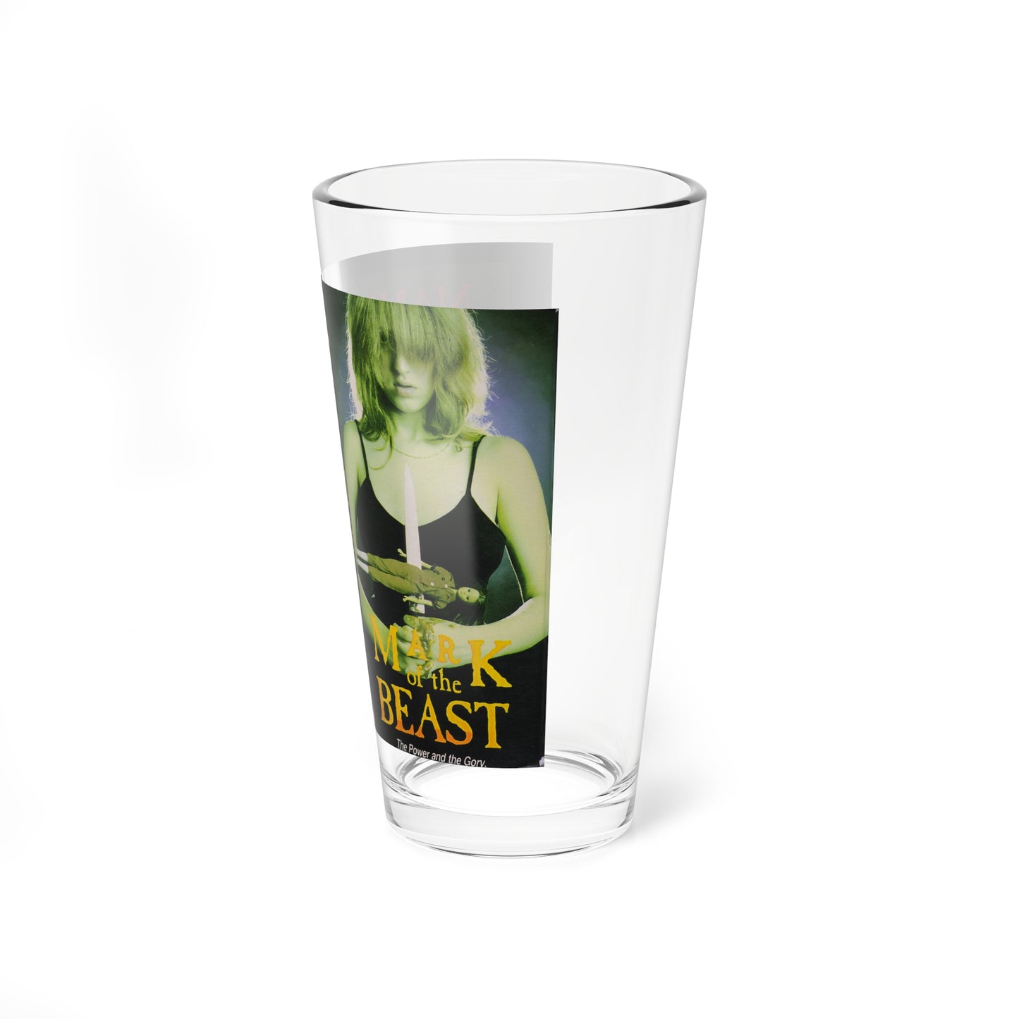 MARK OF THE BEAST (VHS COVER) Pint Glass 16oz-Go Mug Yourself