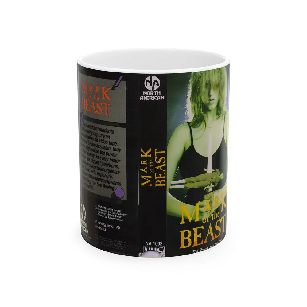 MARK OF THE BEAST (VHS COVER) - White Coffee Mug-11oz-Go Mug Yourself