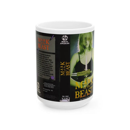 MARK OF THE BEAST (VHS COVER) - White Coffee Mug-15oz-Go Mug Yourself