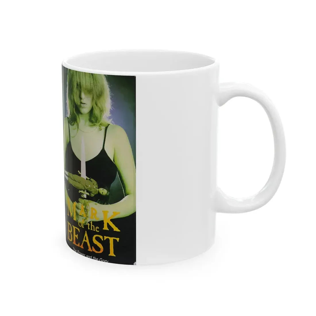 MARK OF THE BEAST (VHS COVER) - White Coffee Mug - Go Mug Yourself