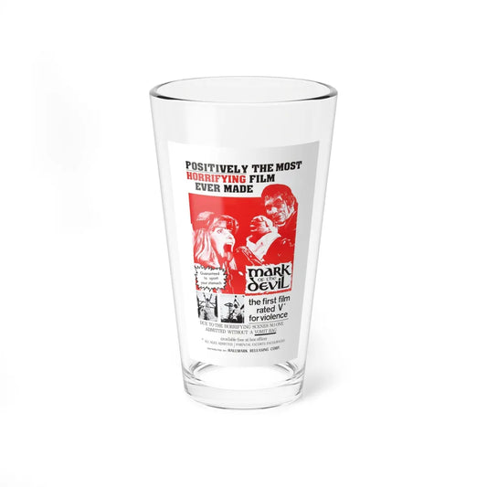 MARK OF THE DEVIL 1970 Movie Poster - Pint Glass 16oz-16oz-Go Mug Yourself