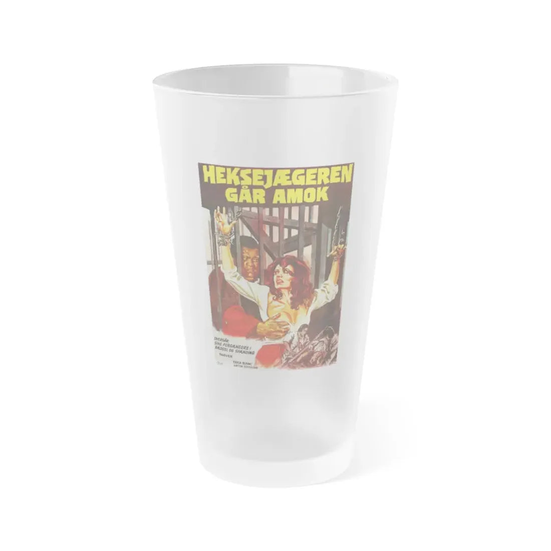 MARK OF THE DEVIL (DANISH 2) 1970 Movie Poster - Frosted Pint Glass 16oz 16oz Frosted - Go Mug Yourself