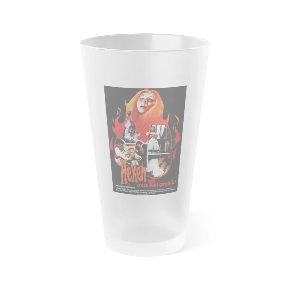 MARK OF THE DEVIL (GERMAN) 1970 Movie Poster - Frosted Pint Glass 16oz-16oz-Frosted-Go Mug Yourself