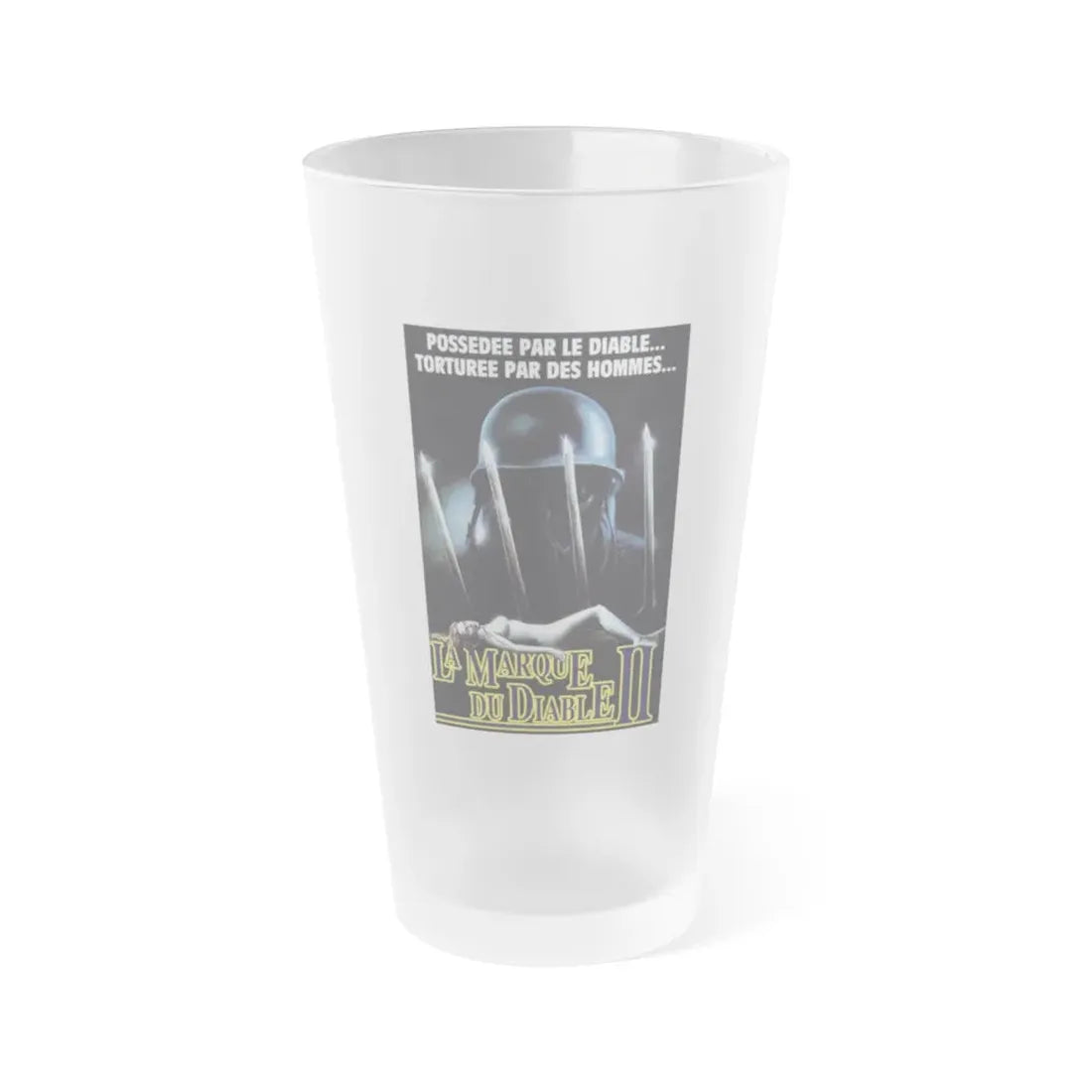 MARK OF THE DEVIL II 1973 Movie Poster - Frosted Pint Glass 16oz Default Title - Go Mug Yourself