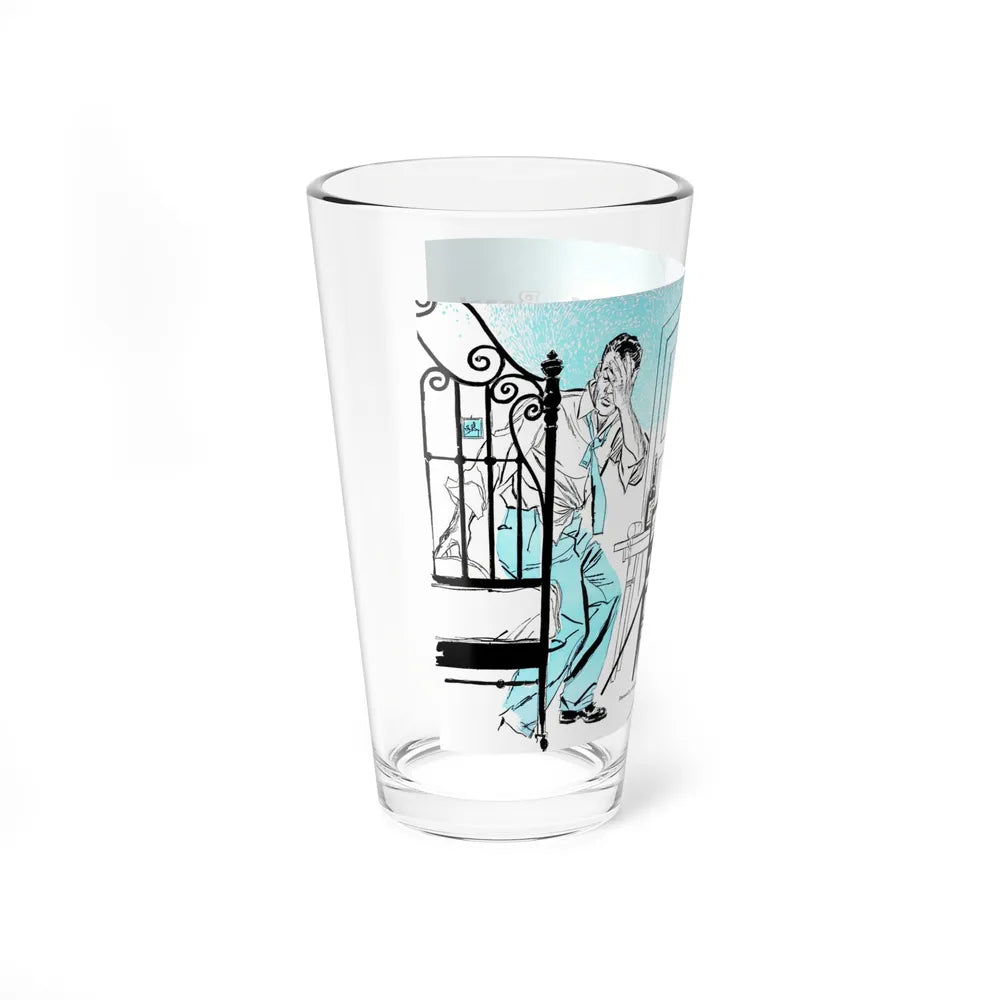 Mark of the East, Bluebook, March 1953 (Magazine Illustration) Pint Glass 16oz-Go Mug Yourself