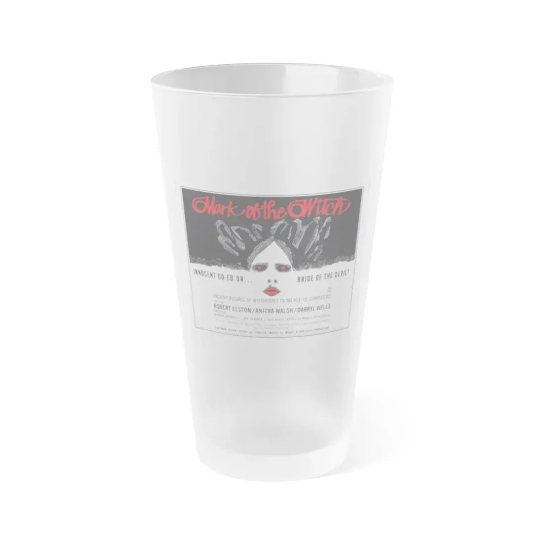 MARK OF THE WITCH (2) 1970 Movie Poster - Frosted Pint Glass 16oz Default Title - Go Mug Yourself