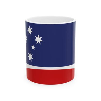 Mark Tuckers Proposal 1993 Australian Flag Proposal (Australia) White Coffee Mug-11oz-Go Mug Yourself