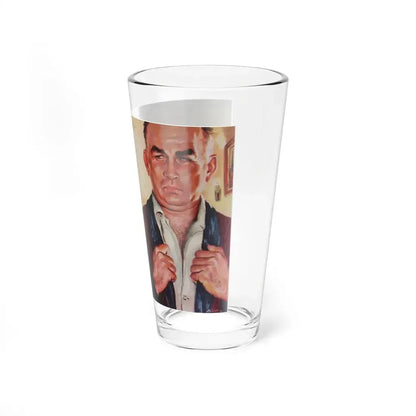 Marked For Death by Bruce Marshall, Saturday Evening Post, 1952 (Magazine Illustration) Pint Glass 16oz - Go Mug Yourself