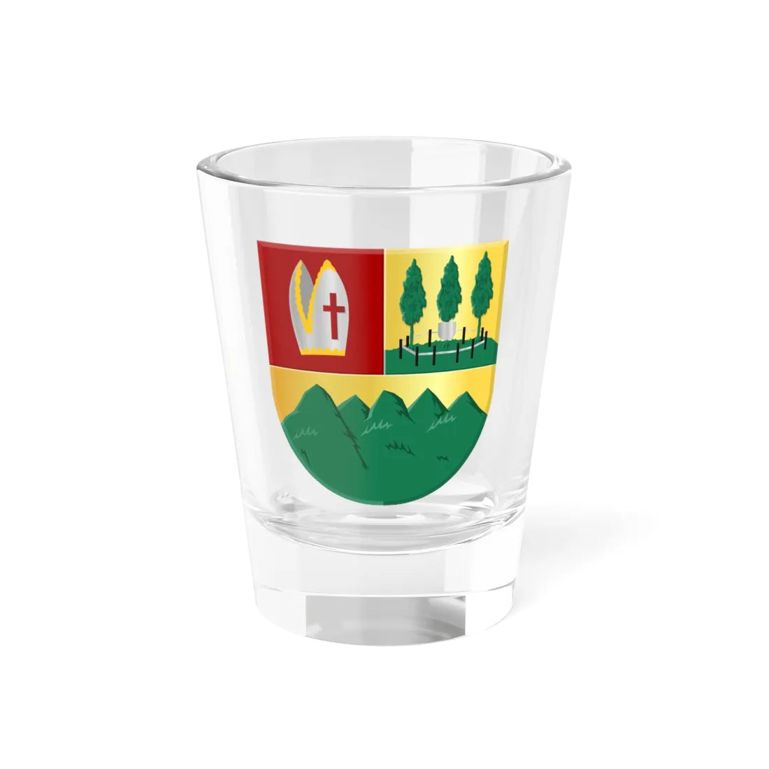 Markelo wapen 1880 (Netherlands) (Coat of Arms) Shot Glass 1.5oz 1.5oz - Go Mug Yourself
